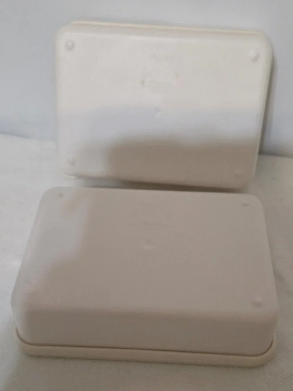 Set of 2 Figmint Snack Bento Food Storage Container Cream BPA Free Microwaveable